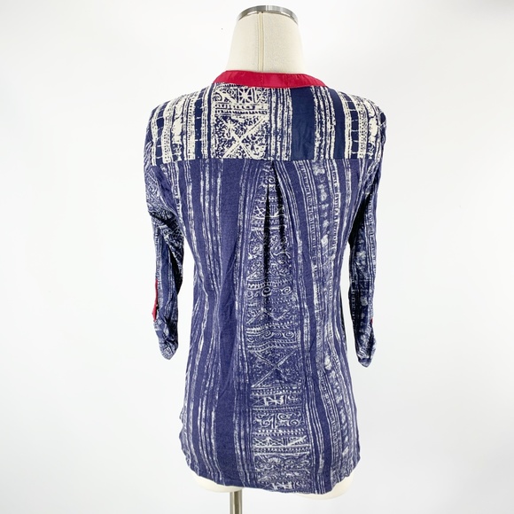 Anthropologie Tiny XS Boho Blouse Hippy Embroidery - Picture 4 of 5